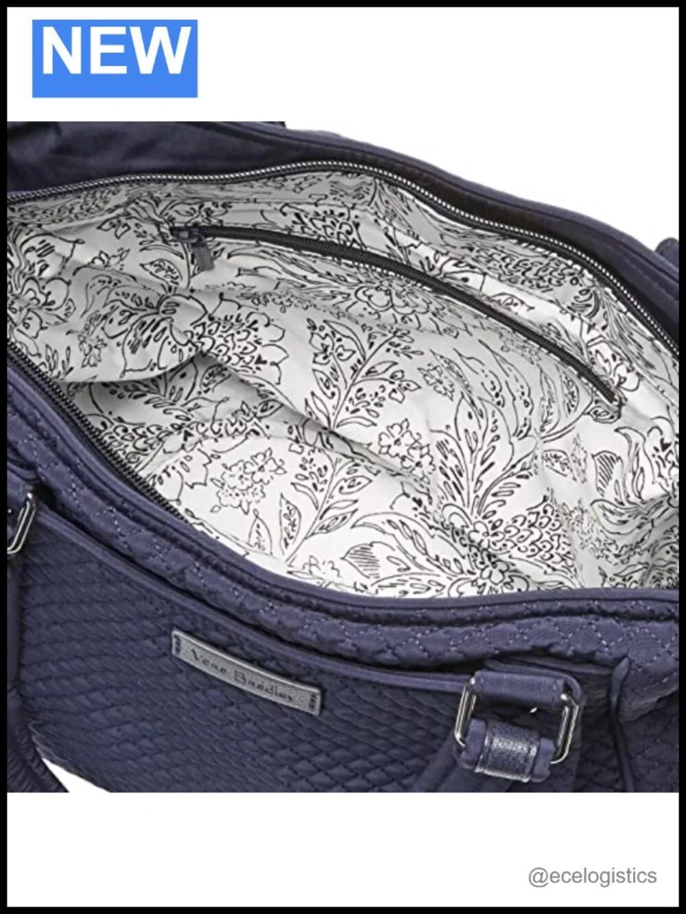 Vera Bradley Glenna Satchel Purse Microfiber Lightweight Polyester Shoulder Bag